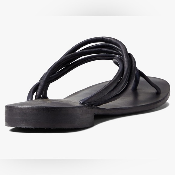 Free People Womens Kayla Black Leather Slip-On Slide Sandals Size 36 or 6US NEW - Picture 3 of 7